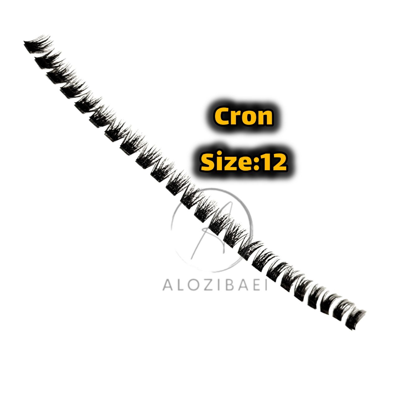 مژه ریسه ای مدل کرون سایز 12