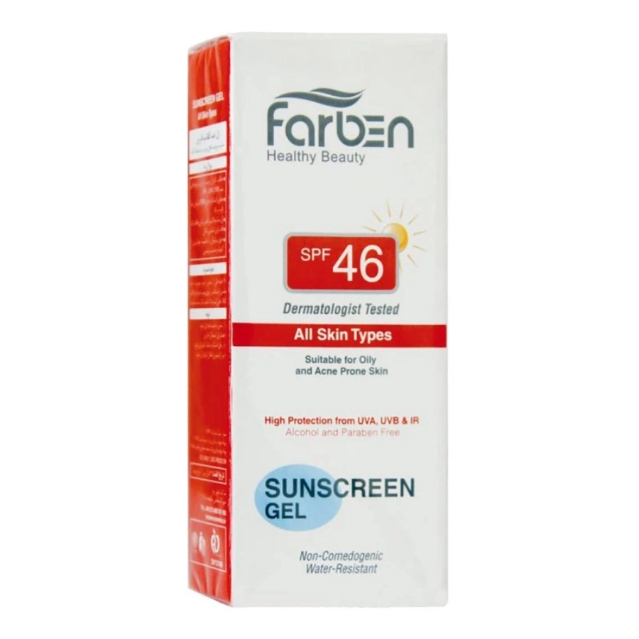 کرم ژل ضدآفتاب فاربن SPF46